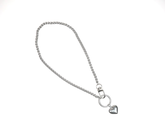 Devotion Clasp Collar with Heart to Heart pendant. Handcrafted biblical womanhood jewelry USA.